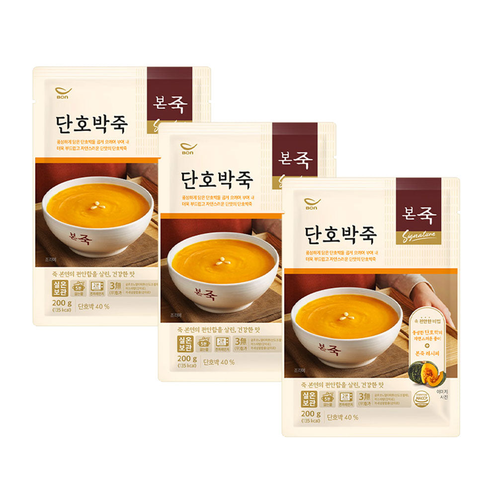 【ボン粥】かぼちゃ粥 200g 韓国食品 韓国伝統粥 かぼちゃ粥 やさしい甘さ なめらかな食感 レトルト粥 簡単調理 軽食・栄養食