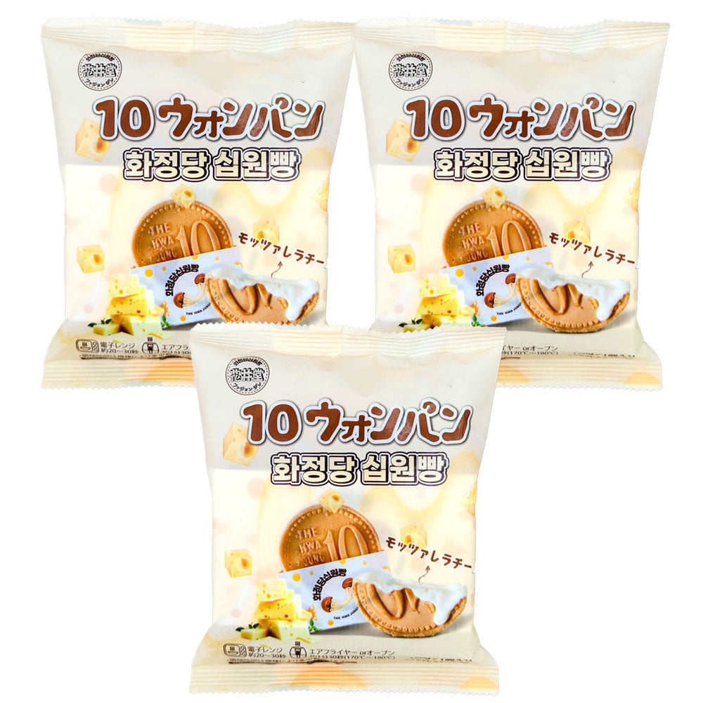 【花井堂】10ウォンパン(モッツアレラチーズ)120g 10ウォンパン 10円パン 韓国スイーツ sungbukdang カステラ 韓国 焼き菓子 チーズ 伸びるチーズ カスタードクリーム 可愛い 10ウォン型パン