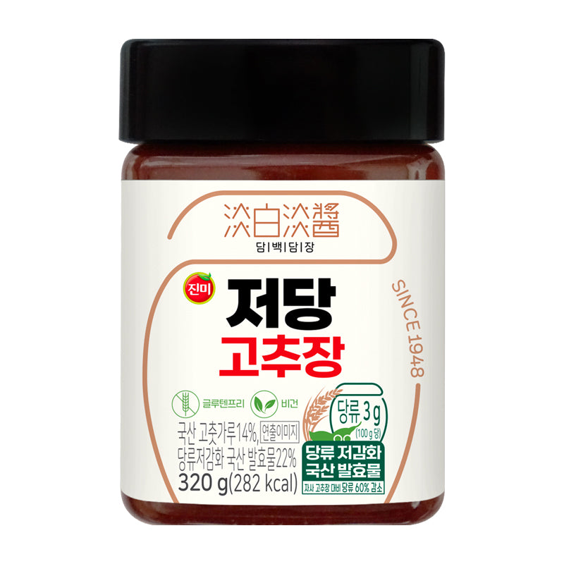 【眞味】低糖 コチュジャン 320g 韓国食品 韓国材料 調味料 低糖コチュジャン 健康調味料 ダイエットにおすすめ 甘さ控えめピリ辛 ご飯のお供 焼肉 炒め物ソース 野菜ディップソース ヘルシー韓国グルメ 発酵の旨味