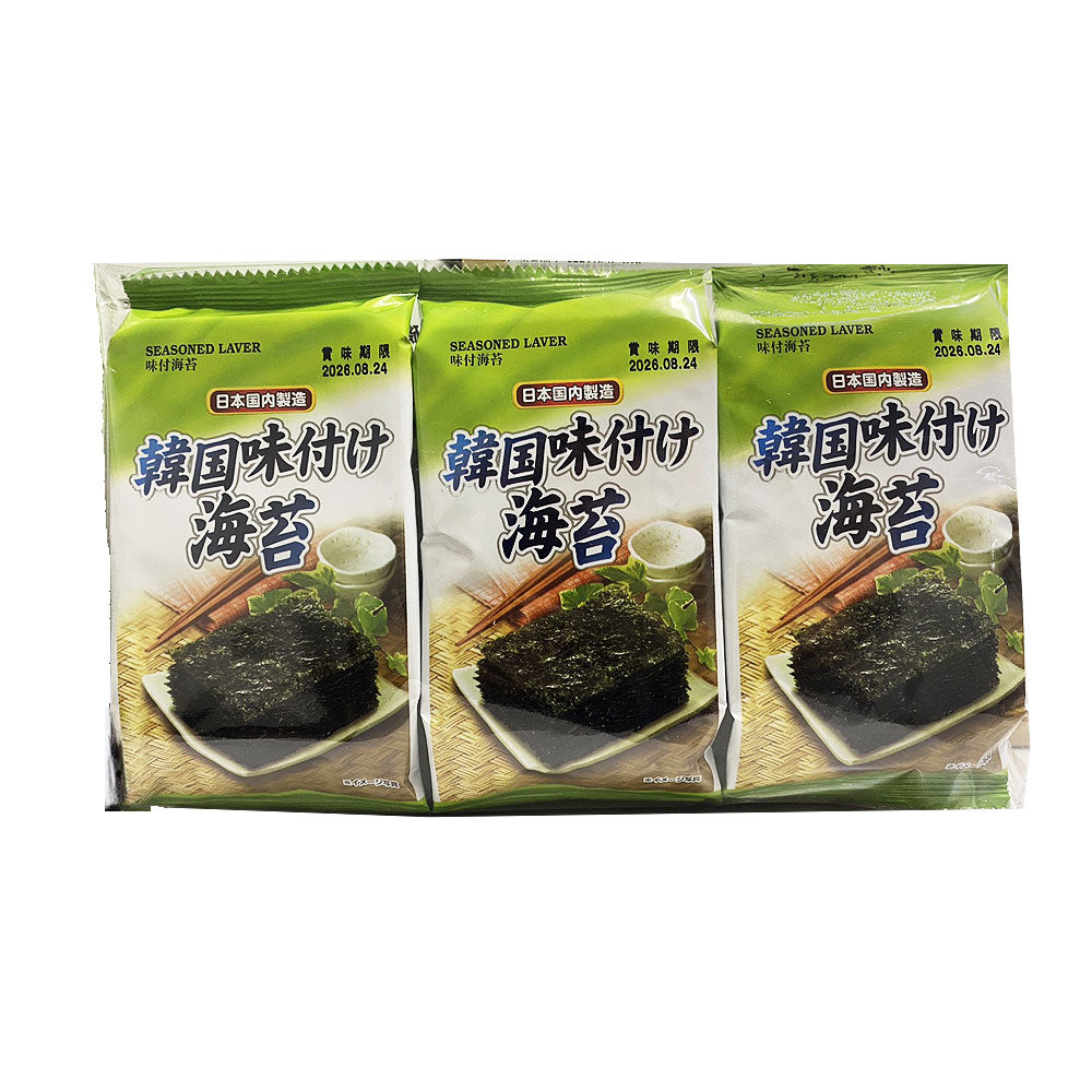 【ヘマジ】韓国味付海苔 (8切×8枚×3袋)