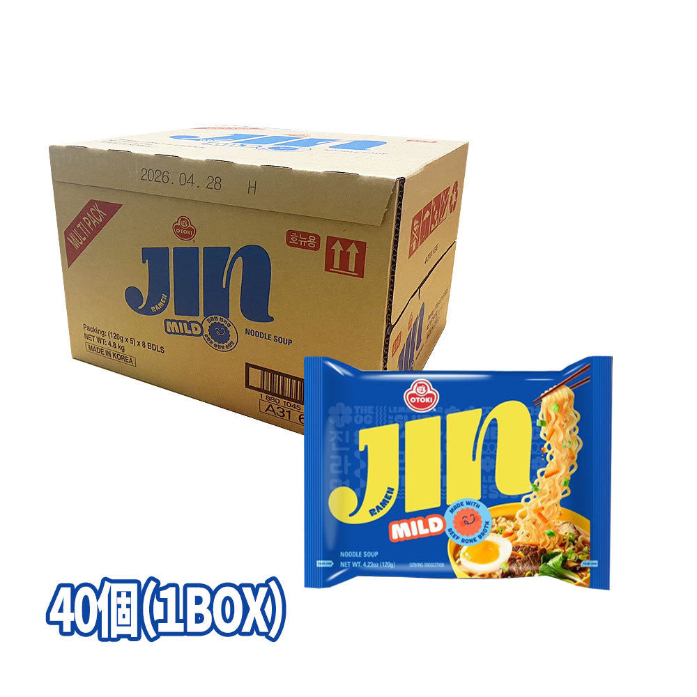 【オットギ】ジンラーメン120g (純味) 英語版 韓国食品 輸入食品 少女時代 韓国食材/韓国料理/韓国お土産/韓国ラーメン/非常食/防災用/防災グッズ/乾麺/インスタントラーメ/じん/BTS