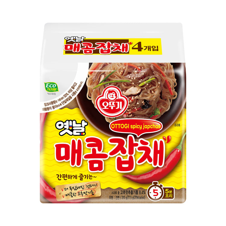 【オットギ】イェッナル チャプチェ 辛口 77.5g 韓国食品 韓国料理 チャプチェ 辛口 春さめ 春雨 韓国食材 잡채 簡単食 매콤잡채