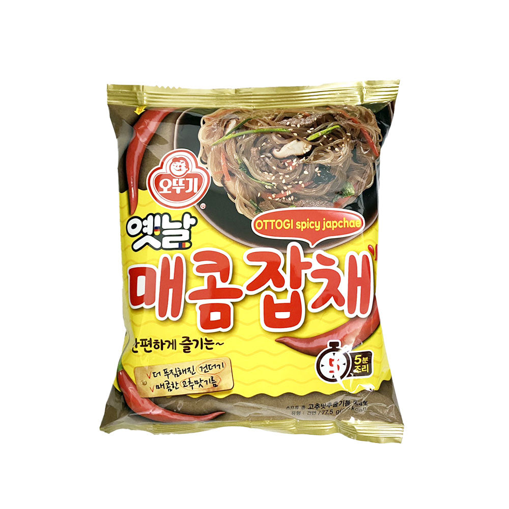 【オットギ】イェッナル チャプチェ 辛口 77.5g 韓国食品 韓国料理 チャプチェ 辛口 春さめ 春雨 韓国食材 잡채 簡単食 매콤잡채