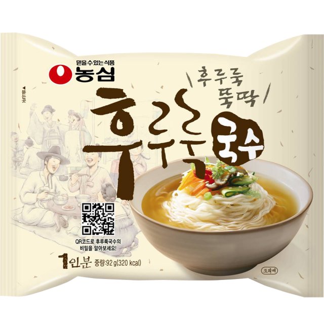 【農心】フルル ククス素麺 92g 韓国食品 韓国人気らーめん 米ヌードル グッス クッス そめん そうめん