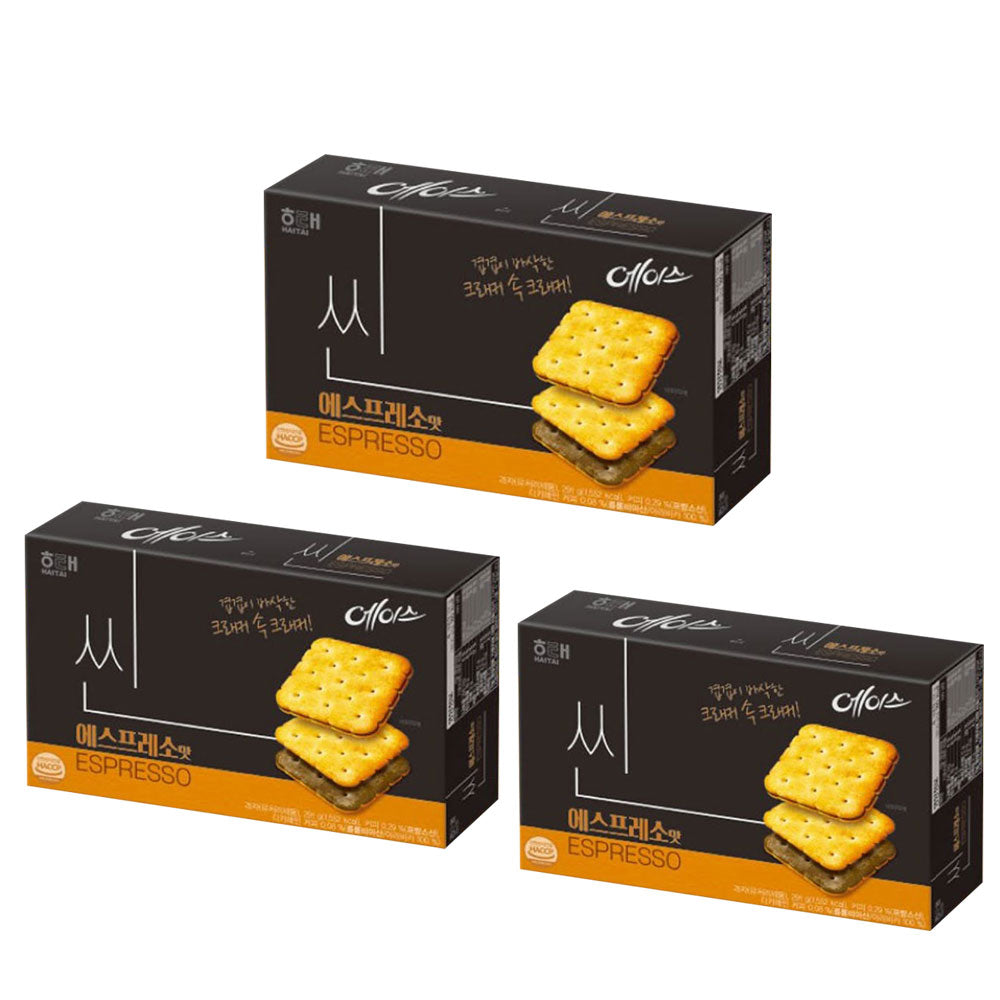 【ヘテ】エイス  シン クッキー エスプレッソ味 145g Thin Cookie Espresso コーヒー味おやつ 美味しい 韓国おやつ お菓子 コーヒークリーム