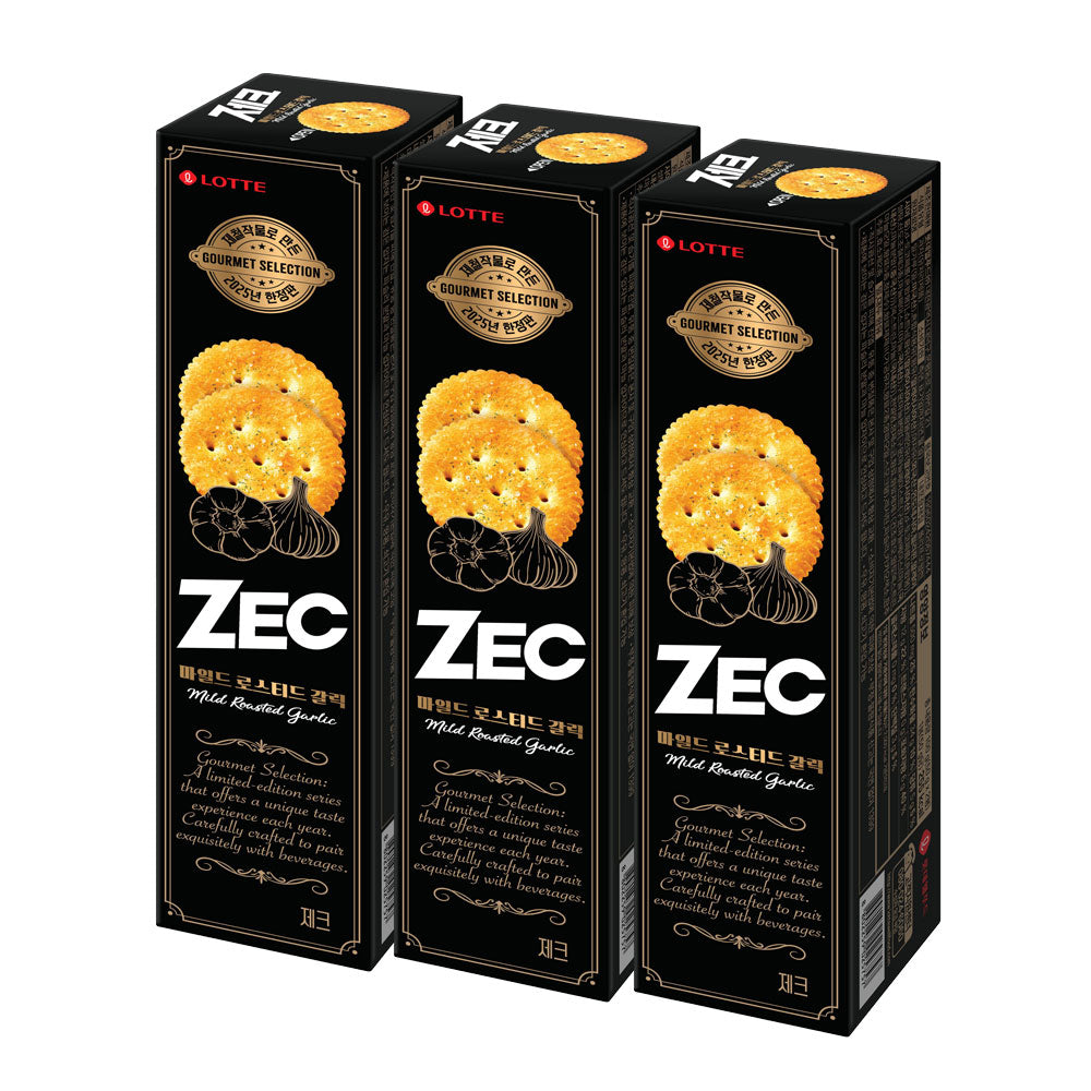 【ロッテ】ZEC マイルドロースト ガーリック100g 韓国お菓子 ゼッククラッカー マイルドローストガーリック味 香ばしいクラッカー おつまみ・スナック サクサク食感 ガーリックの風味 家飲み・パーティー 軽い食感のおやつ