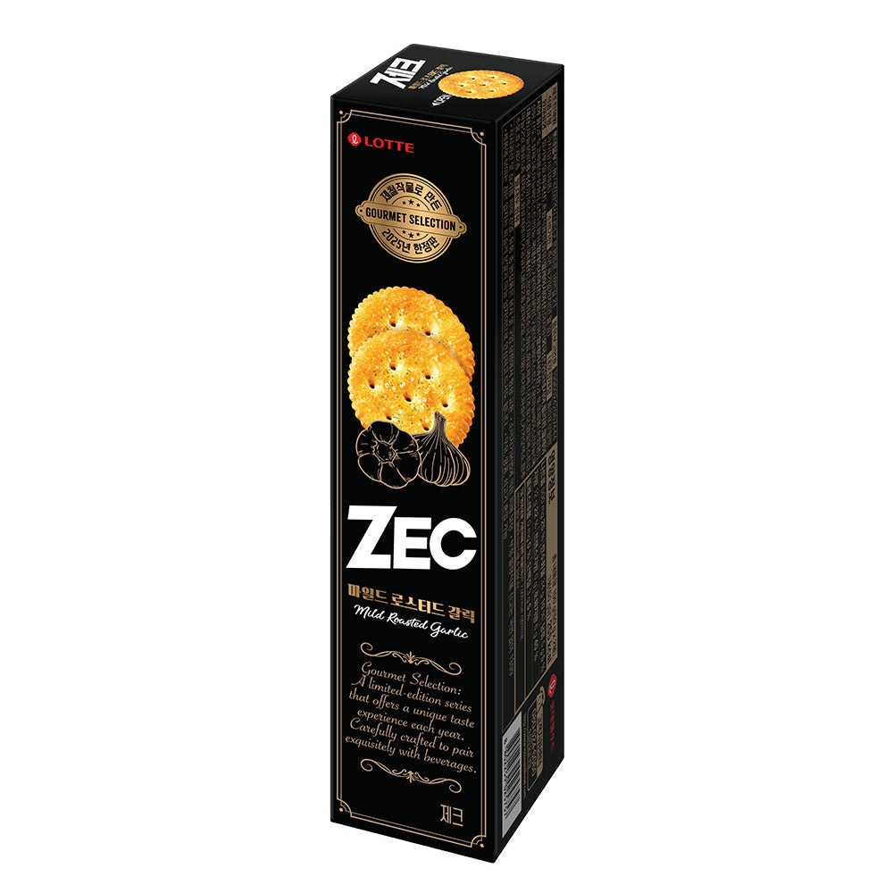 【ロッテ】ZEC マイルドロースト ガーリック100g 韓国お菓子 ゼッククラッカー マイルドローストガーリック味 香ばしいクラッカー おつまみ・スナック サクサク食感 ガーリックの風味 家飲み・パーティー 軽い食感のおやつ