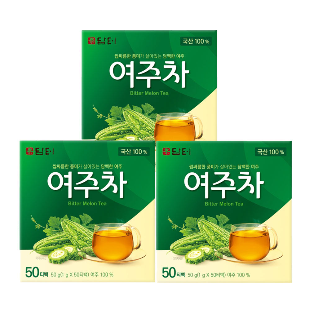 ダムト ヨジュ茶 50T/B (ゴーヤ茶) 韓国茶、韓国食品、ゴーヤ茶、韓国茶、韓国産ゴーヤ、ティーバッグ、浸出茶、ほろ苦い風味