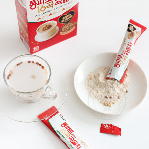 【ダムト】丸ごとパロ入り16種雑穀茶(20g×10包) 韓国食品 飲料 韓国茶 16穀ブレンド 香ばしい 素朴な味 インスタント穀物茶 健康飲料 朝食代わり 代替食 通パロ
