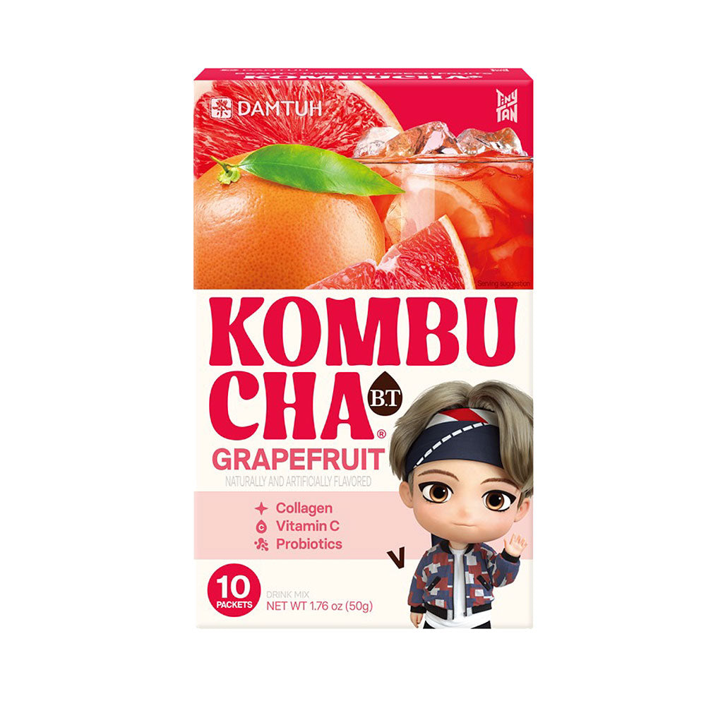 【ダムト】コンブ茶 B.T グレープフツーツ味 50g(5gX10個入) 韓国食品 韓国お茶 伝統茶 BTS 防弾少年団 방탄 グレープフツーツ 자몽 콤부차アイドル 人気商品