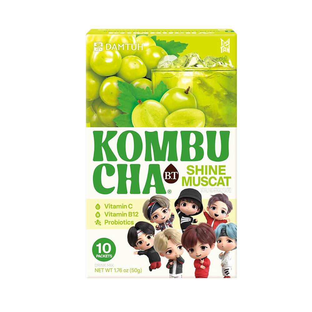【ダムト】コンブ茶 B.T シャインマスカット味 50g(5gX10個入) 韓国食品 韓国お茶 伝統茶 BTS 防弾少年団 방탄 シャインマスカット 샤인마스켓 콤부차 アイドル 人気商品