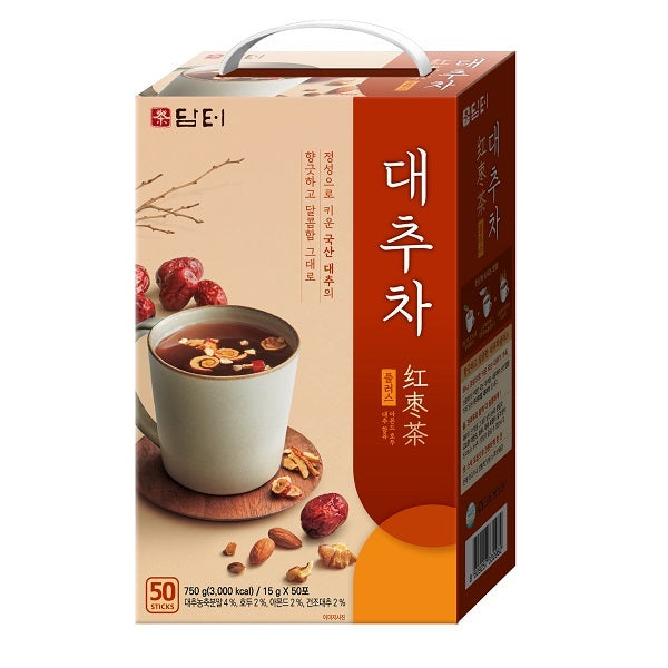 賞味期限26/1/24【ダムト】なつめ茶(粉) 750g(15g×50包) 韓国食品/韓国お茶/なつめ/粉末/ダムト