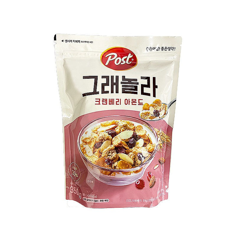 【東西食品】グレノルラ クランベリーアーモンド 350g