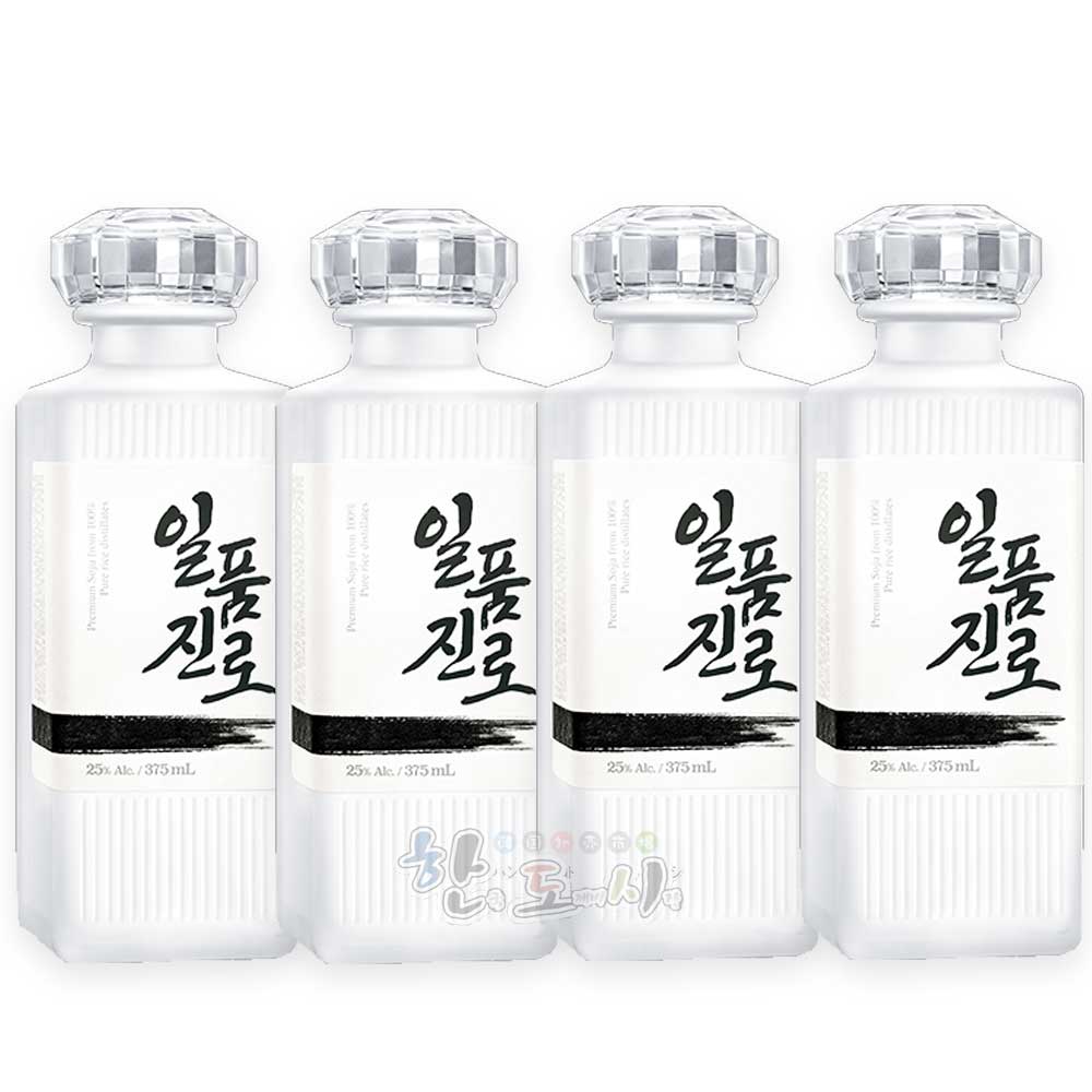 眞露 米25℃ 一品眞露瓶 375ml プレミアム蒸留酒 焼酎 眞露 韓国食品 JINRO 真露 ジンロ