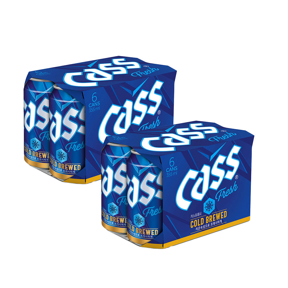 CASSビール(缶) 355ml 韓国語版 韓国ビール カスビール カスフレッシュ 瓶ビール 韓国酒 韓国 シェアNo.1 瓶ビール カスビール カスフレッシュ コールドブリュー 低温熟成72時間ビール【韓国食品・韓国酒・韓国ビール・韓国お土産】