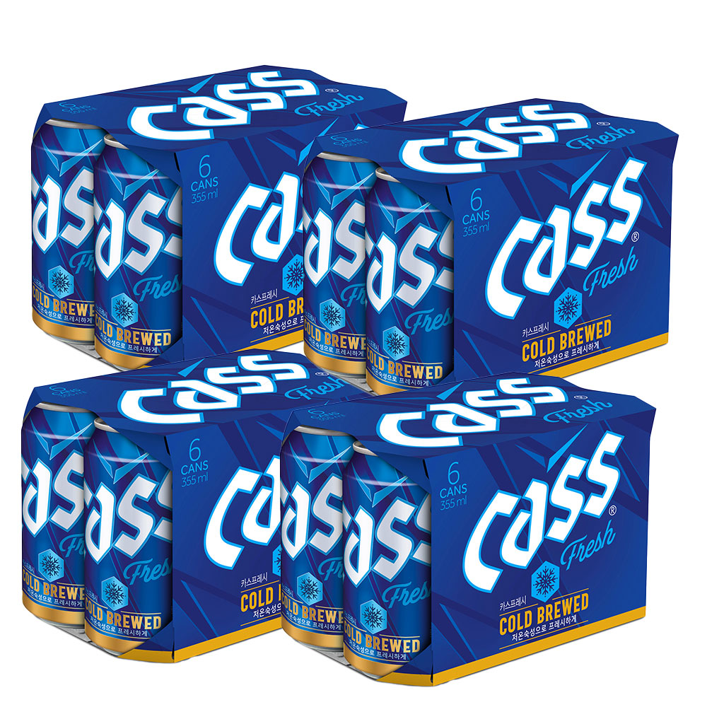 CASSビール(缶) 355ml 韓国語版 韓国ビール カスビール カスフレッシュ 瓶ビール 韓国酒 韓国 シェアNo.1 瓶ビール カスビール カスフレッシュ コールドブリュー 低温熟成72時間ビール【韓国食品・韓国酒・韓国ビール・韓国お土産】