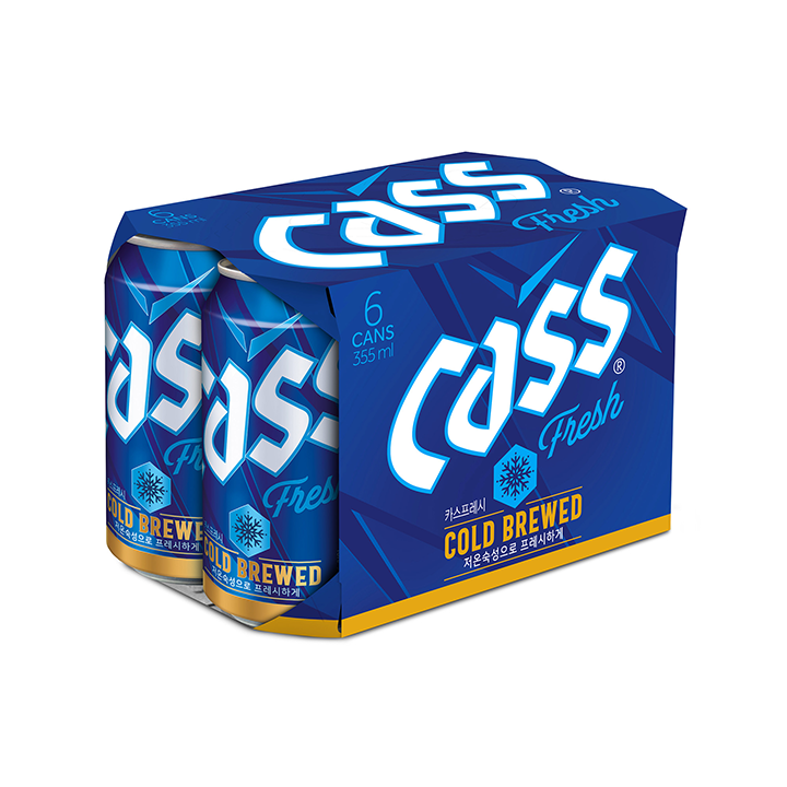 CASSビール(缶) 355ml 韓国語版 韓国ビール カスビール カスフレッシュ 瓶ビール 韓国酒 韓国 シェアNo.1 瓶ビール カスビール カスフレッシュ コールドブリュー 低温熟成72時間ビール【韓国食品・韓国酒・韓国ビール・韓国お土産】