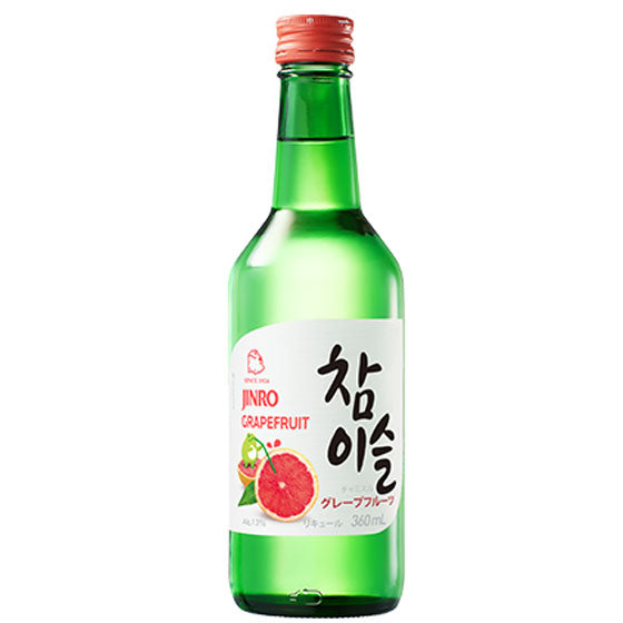 【JINRO】チャミスル グレープフルーツ 13度 360ml