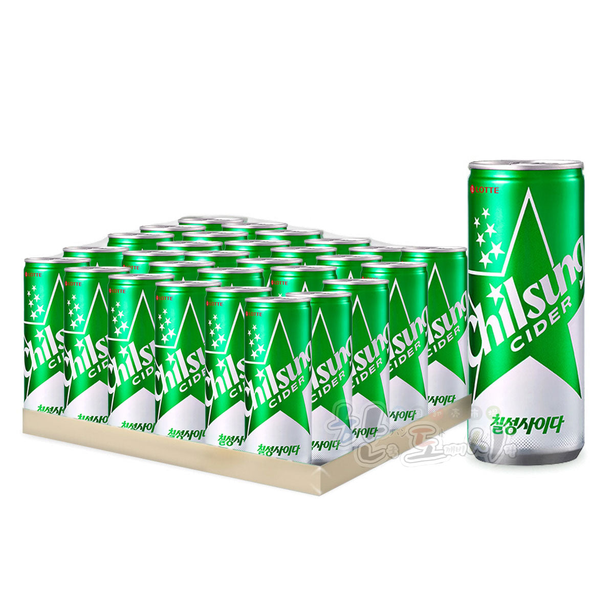 【ロッテ】七星サイダー250mlの 1箱(30本)