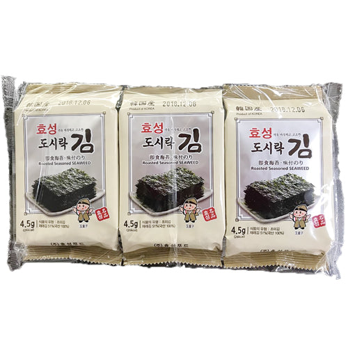 【ヒョソン】お弁当のり(カット/8切x10枚x3袋)