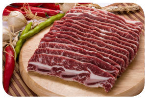【牛肉】【輸入産】特上LAカルビ 1kg〔クール便〕