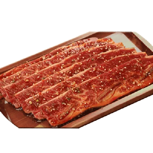 【自家製】屋台ポチャ BBQ・味付・牛LAカルビ 1kg 「クール便対象品」
