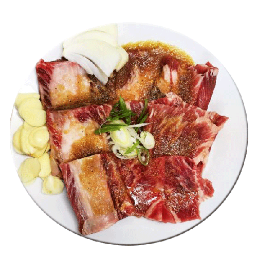 【自家製】屋台ポチャ BBQ・味付・牛カルビ 1kg 「クール便対象品」