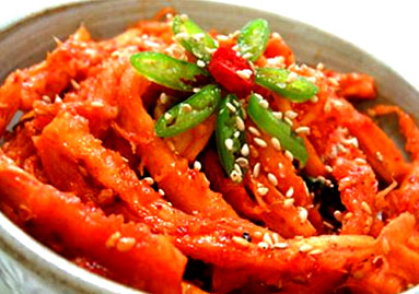 ★欠品【自家製】 ツル人参辛味漬け 500g 「クール便対象品」