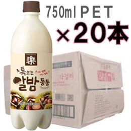 【ウリスル】 ジュシ楽 栗マッコリ 6度 750ml/20入り・1個当り¥594(税込)