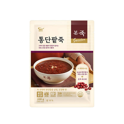 【ボン粥】あずき粥　200ｇ　 韓国食品  韓国本場のお粥 ・あずき粥 ・粒あずき入り ・やさしい甘さ ・伝統韓国デザート ・レトルト食品 ・手軽・簡単調理