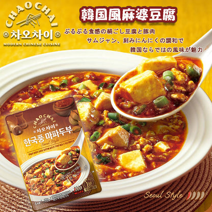 【CHAO CHAI】泉標食品　韓国風麻婆豆腐　190ｇ　一人前　韓国食品　レトルト食品　簡単調理　CHAO CHAI  韓国風マーボー豆腐  即席惣菜  韓国グルメ  ピリ辛  豆腐料理  ご飯のおかず