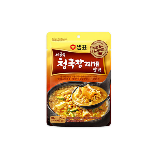【泉標】センピョ　田舎風　チョングッジャンチケヤンニョム180g   韓国食品　レトルト食品　簡単調理　チョングッジャン　チゲ　ソース  韓国料理  韓国スープ