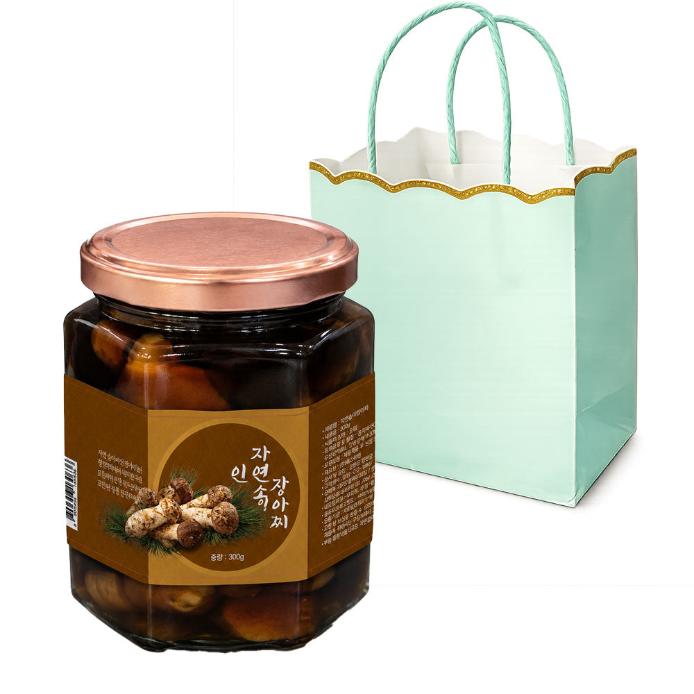 　地域別送料無料　自然松茸の醤油漬け　300g　　　ギフト/まつたけ/韓国食品/お土産/お中元/お歳暮