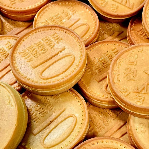 【花井堂】１０ウォンパン（モッツアレラチーズ）120g　10ウォンパン 10円パン 韓国スイーツ sungbukdang カステラ 韓国 焼き菓子 チーズ 伸びるチーズ   カスタードクリーム 可愛い 10ウォン型パン