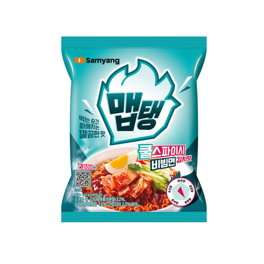 【三養】メプテン(クールスパイシービビム麺キムチ味)134g　韓国ラーメン インスタントラーメン 袋ラーメン 辛いラーメン　ビビム麺