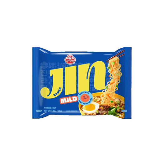 【オットギ】ジンラーメン120g   (純味) 英語版　韓国食品 輸入食品 少女時代 韓国食材/韓国料理/韓国お土産/韓国ラーメン/非常食/防災用/防災グッズ/乾麺/インスタントラーメ/じん/BTS