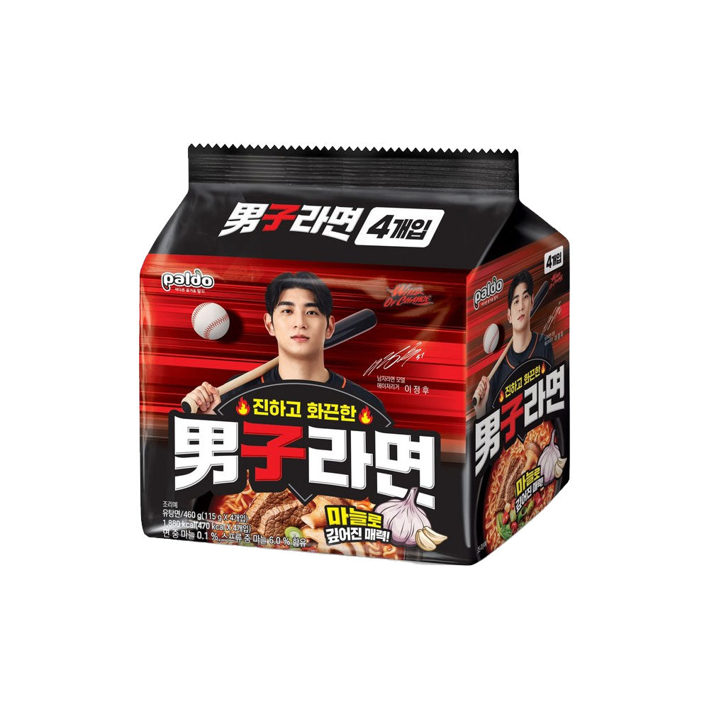 【PALDO】パルド 　男子ラーメン　115g  韓国食品 韓国ラーメン 韓国ラーメン  激辛ラーメン  男ラーメン  パルドラーメン  ガーリック強め  濃厚スープ  スタミナ系ラーメン  辛口インスタント麺  韓国インスタント麺  食べ応え抜群  パワー系ラーメン  コク旨スープ  にんにく風味  ピリ辛×旨味  本格韓国の味