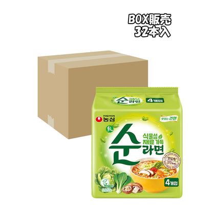 【農心】　スン（純）ラーメン　100ｇ　 韓国食品/辛くない韓国ラーメン あっさり旨味スープ 野菜の旨味たっぷり マイルド韓国ラーメン やさしい味わい 香ばしいスープ すっきり後味 コシのある麺 もちもち食感 韓国人気ラーメン