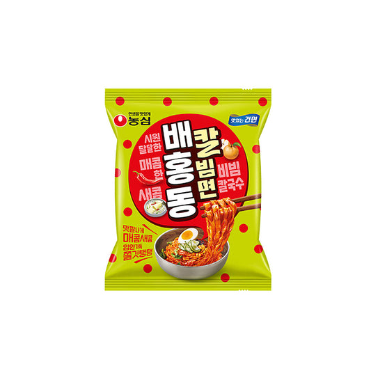 【農心】ベホンドン　カルビム麺　128ｇ　韓国ラーメン インスタントラーメン 袋ラーメン 辛いラーメン 　ビビム麺　カルクッス　배홍동 칼빔면