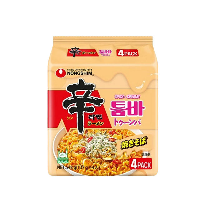 【農心】辛ラーメン トゥーンバ 137g　韓国ラーメン インスタントラーメン 袋ラーメン 辛いラーメン  툼바 スパイシートゥーンバパスタ