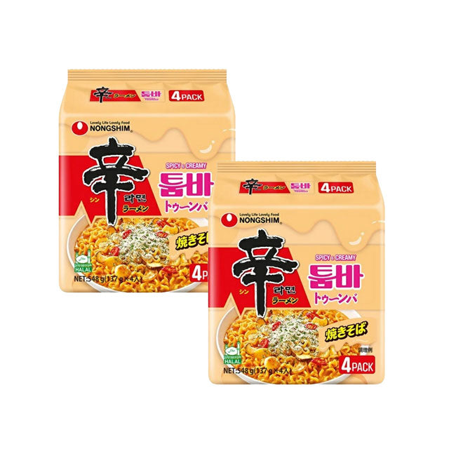 【農心】辛ラーメン トゥーンバ 137g　韓国ラーメン インスタントラーメン 袋ラーメン 辛いラーメン  툼바 スパイシートゥーンバパスタ