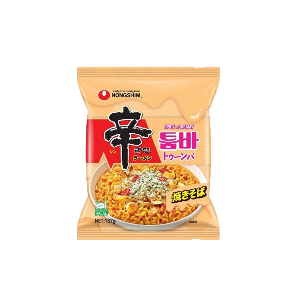 【農心】辛ラーメン トゥーンバ 137g　韓国ラーメン インスタントラーメン 袋ラーメン 辛いラーメン  툼바 スパイシートゥーンバパスタ