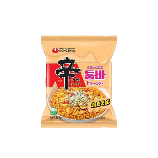 【農心】辛ラーメン トゥーンバ 137g　韓国ラーメン インスタントラーメン 袋ラーメン 辛いラーメン  툼바 スパイシートゥーンバパスタ