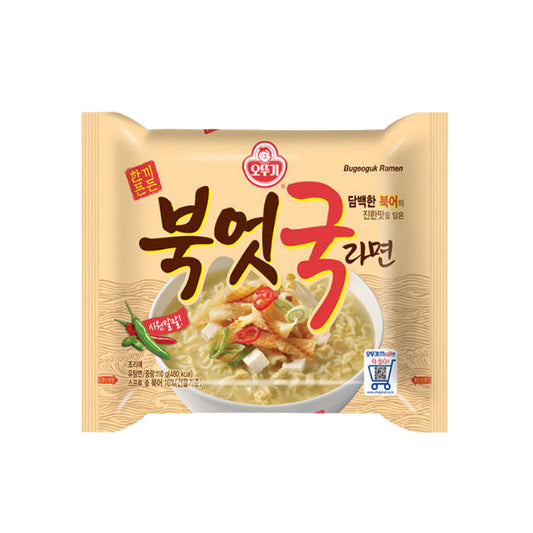 【オットギ】タラスープラーメン（ブゴグックラーメン）110ｇ　韓国ラーメン　タラ出汁スープ  伝統的な韓国味  即席ラーメン  手軽に調理  コクのある味わい  麺とスープのバランス
