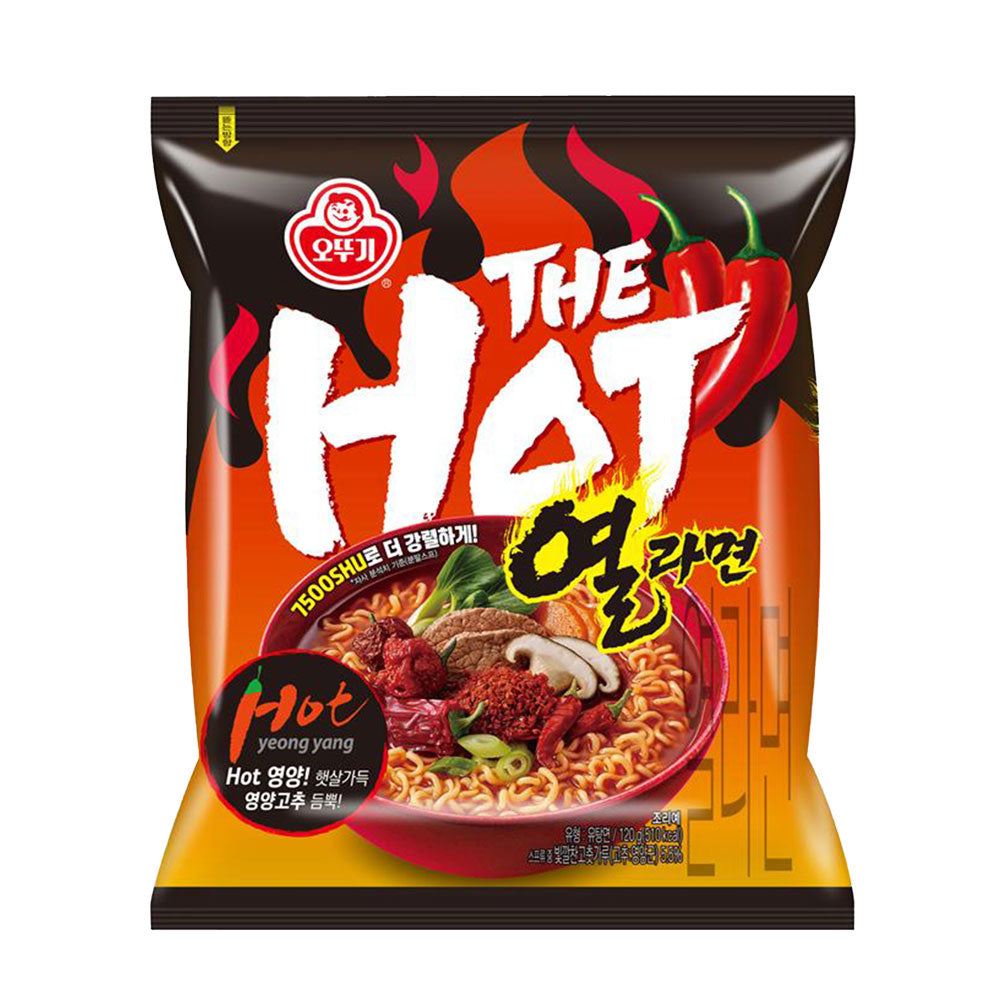 【オットギ】The HOT熱ラーメン 120g　韓国ラーメン　THE HOT 　熱らーめん　デホットヨルラーメン  辛いラーメン  激辛ラーメン  インスタントラーメン  120g  韓国ラーメン  辛ラーメン  激辛好き