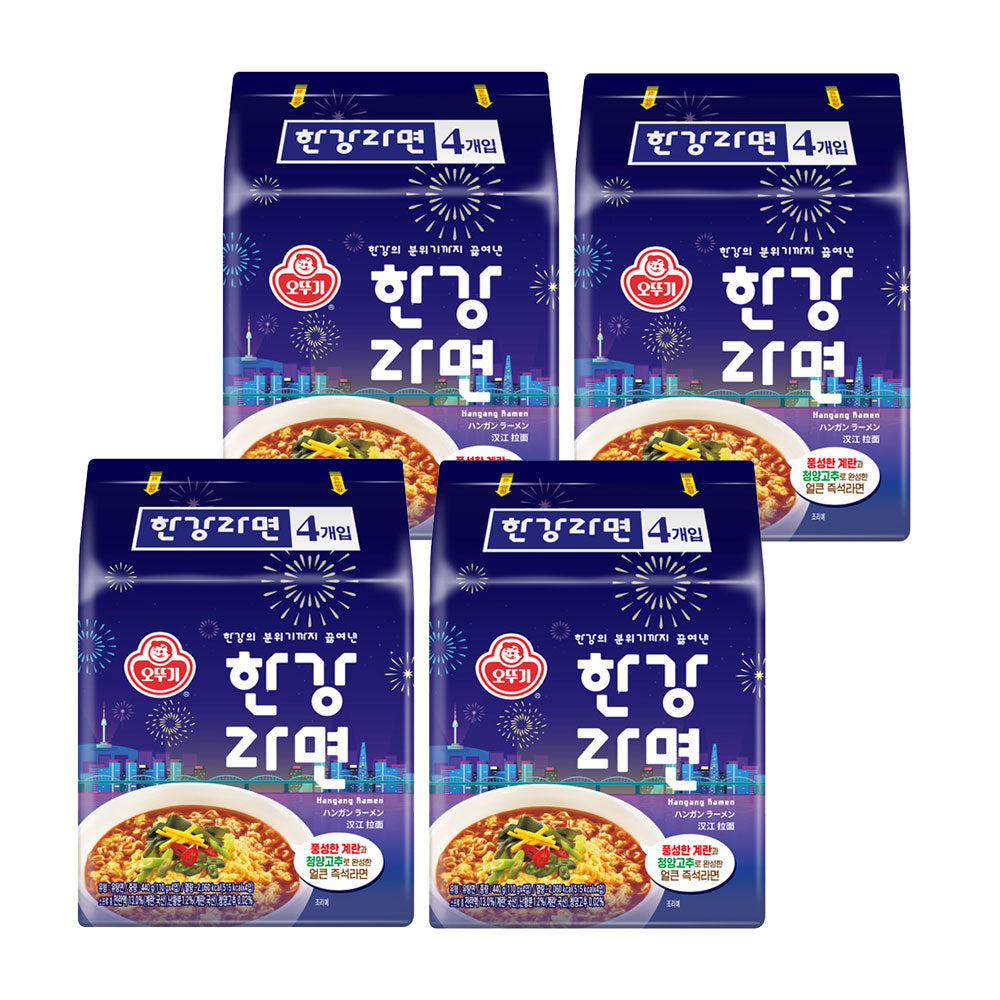 【オットギ】漢江ラーメン　110ｇ　　　韓国食品、漢江ラーメン、漢江ラーメン、韓国ラーメン、ピリ辛、青唐辛子、卵ブロック、もちもち麺、韓国産卵国ラーメン　ピリ辛、青唐辛子、卵ブロック、もちもち麺、韓国産卵