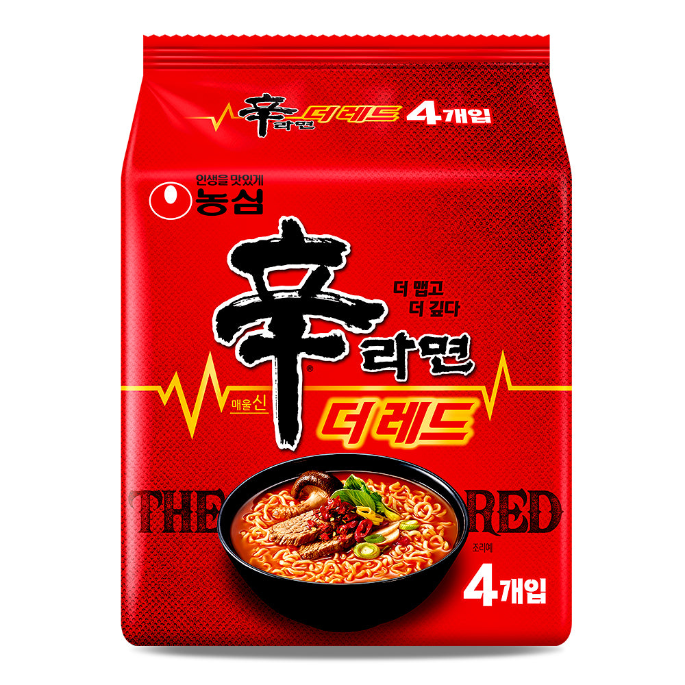 【農心】辛ラーメン　ザレッド（The Red）125ｇ　韓国食品　韓国らーめん　辛らーめん　激辛　インスタント　らーめん