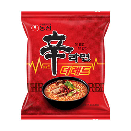 【農心】辛ラーメン　ザレッド（The Red）125ｇ　韓国食品　韓国らーめん　辛らーめん　激辛　インスタント　らーめん