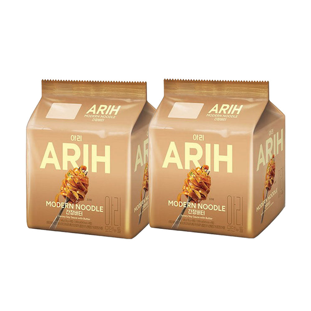 【パルド】BTS × コラボラーメン　ARIH モダンヌードル 醤油バター 135ｇ　 4袋パック