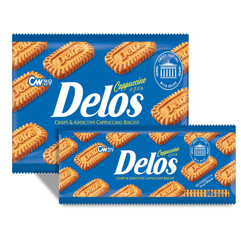 【チョンウ】デロス　カプチーノ　315g　　　韓国食品/韓国クッキー/ 韓国カプチーノ / インスタントカプチーノ / 粉末コーヒー / 韓国コーヒー  ■特徴キーワード  クリーミー / 甘くてまろやか / 泡立ちカプチーノ / ミルク感たっぷり / コーヒーミックス / 香り豊か / 手軽に本格カフェ味